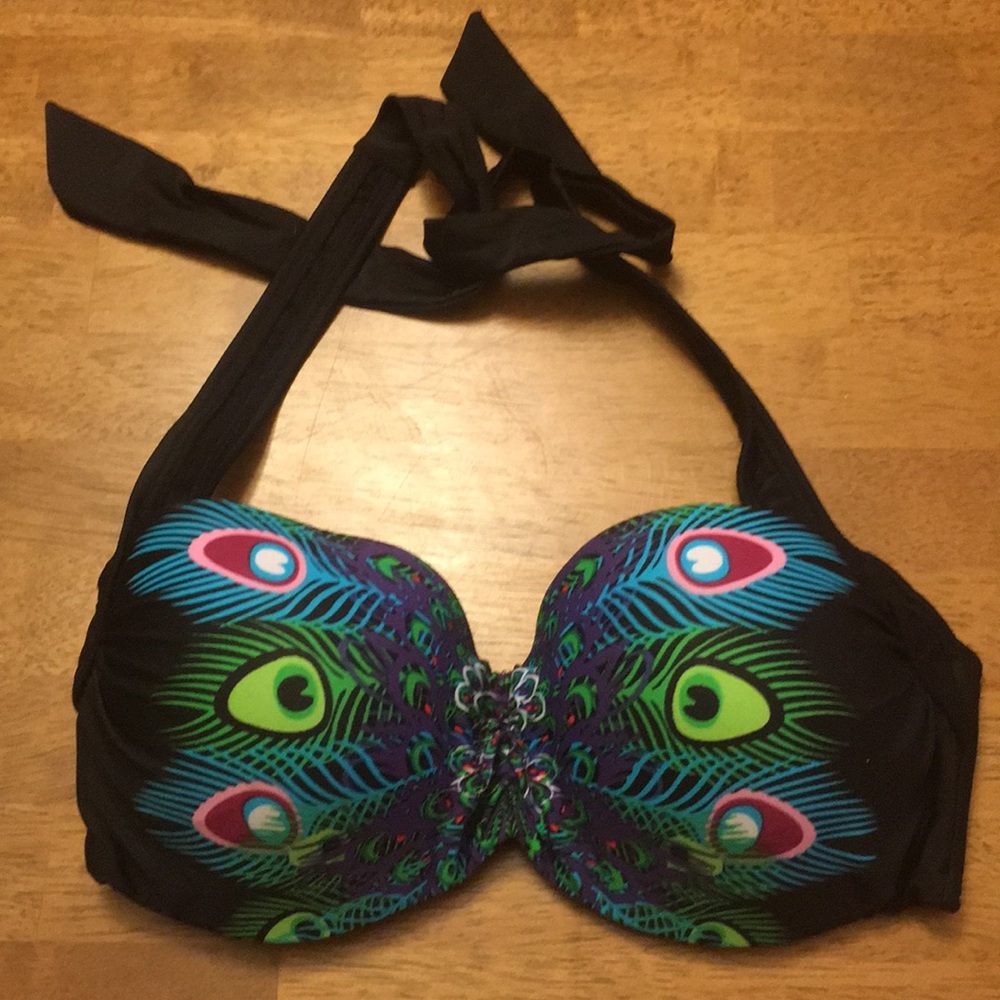 Peacock Bikini Top